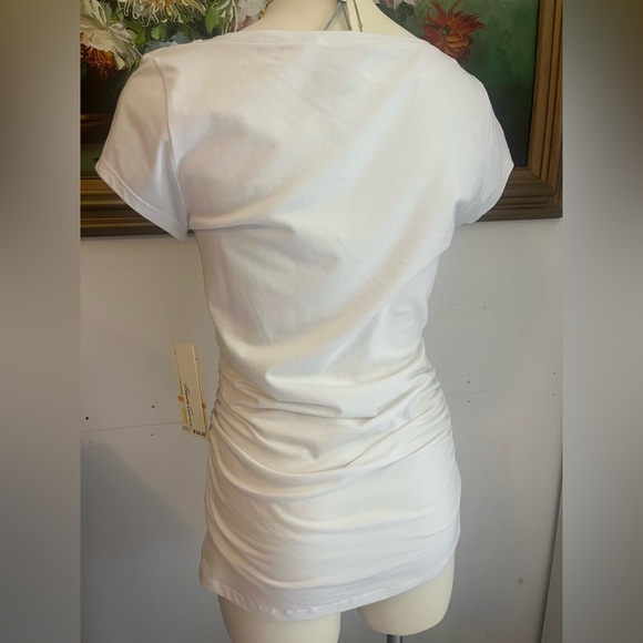 Kenneth Cole New York White Short Sleeve Tee - Picture 3 of 6